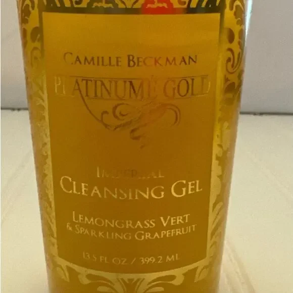 Camille Beckman Platinume Gold Imperial Cleansing Gel Lemongrass Grapefruit New - Picture 2 of 7